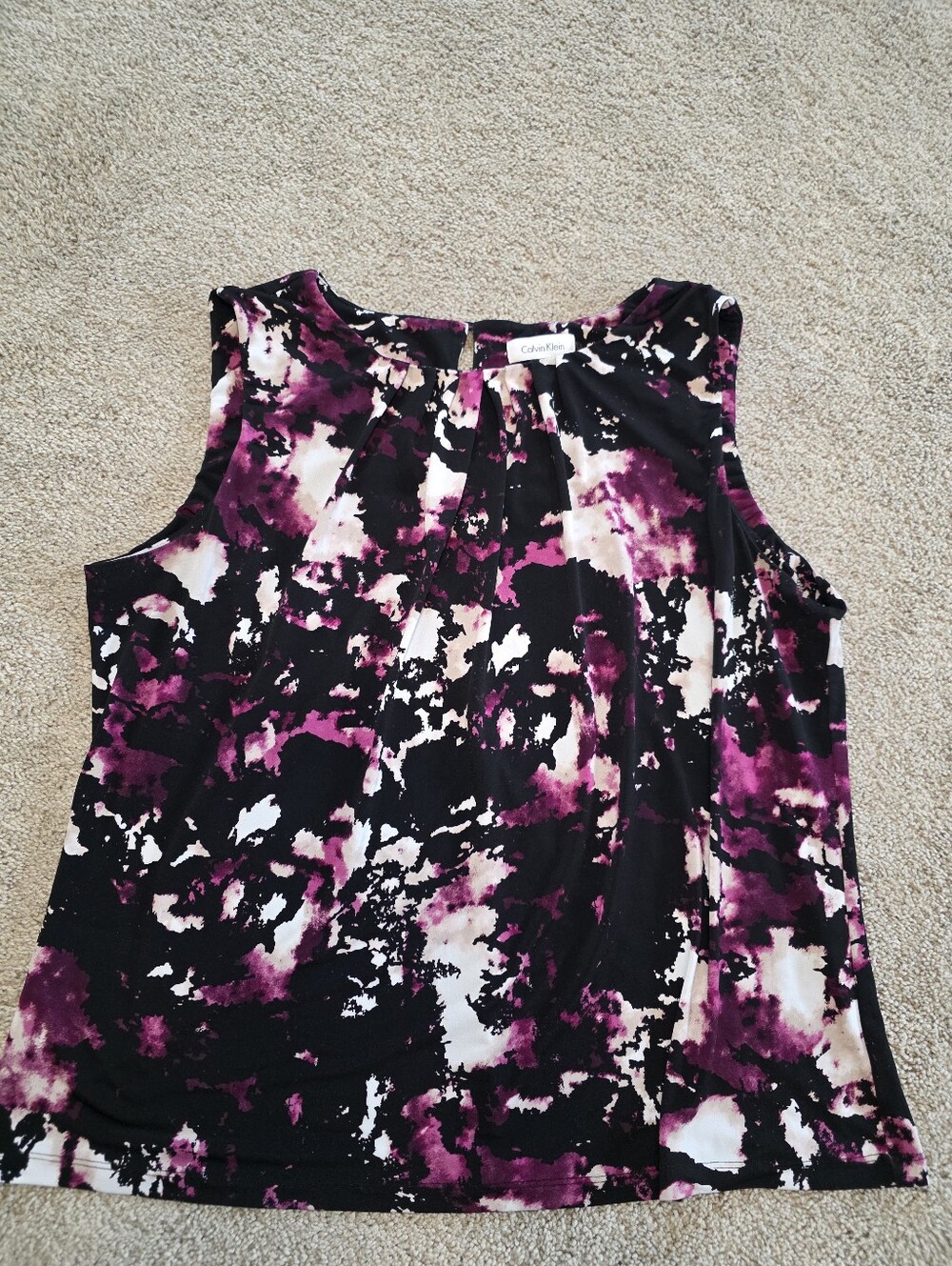 Calvin Klein Abstract Print Cami – Size 1X - Picture 3 of 9